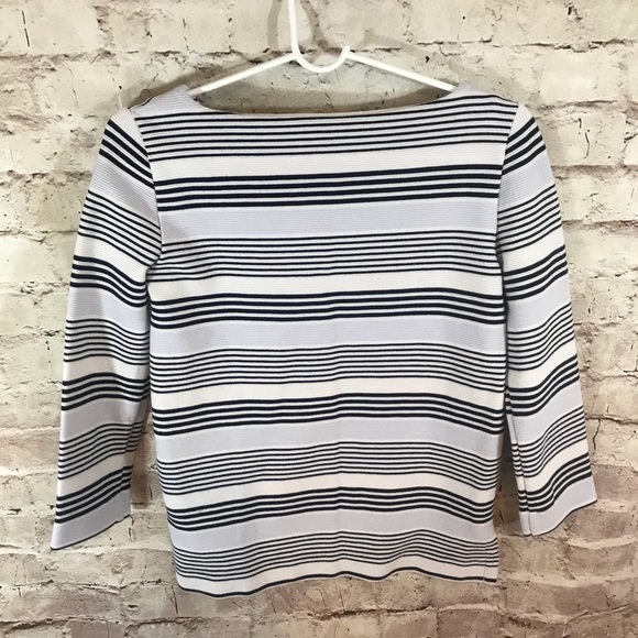 Madewell Gallerist Ponte Striped Top Blouse - Picture 5 of 7